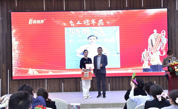 易視界2024年3月個(gè)人業(yè)績獲得者上臺(tái)領(lǐng)獎(jiǎng)